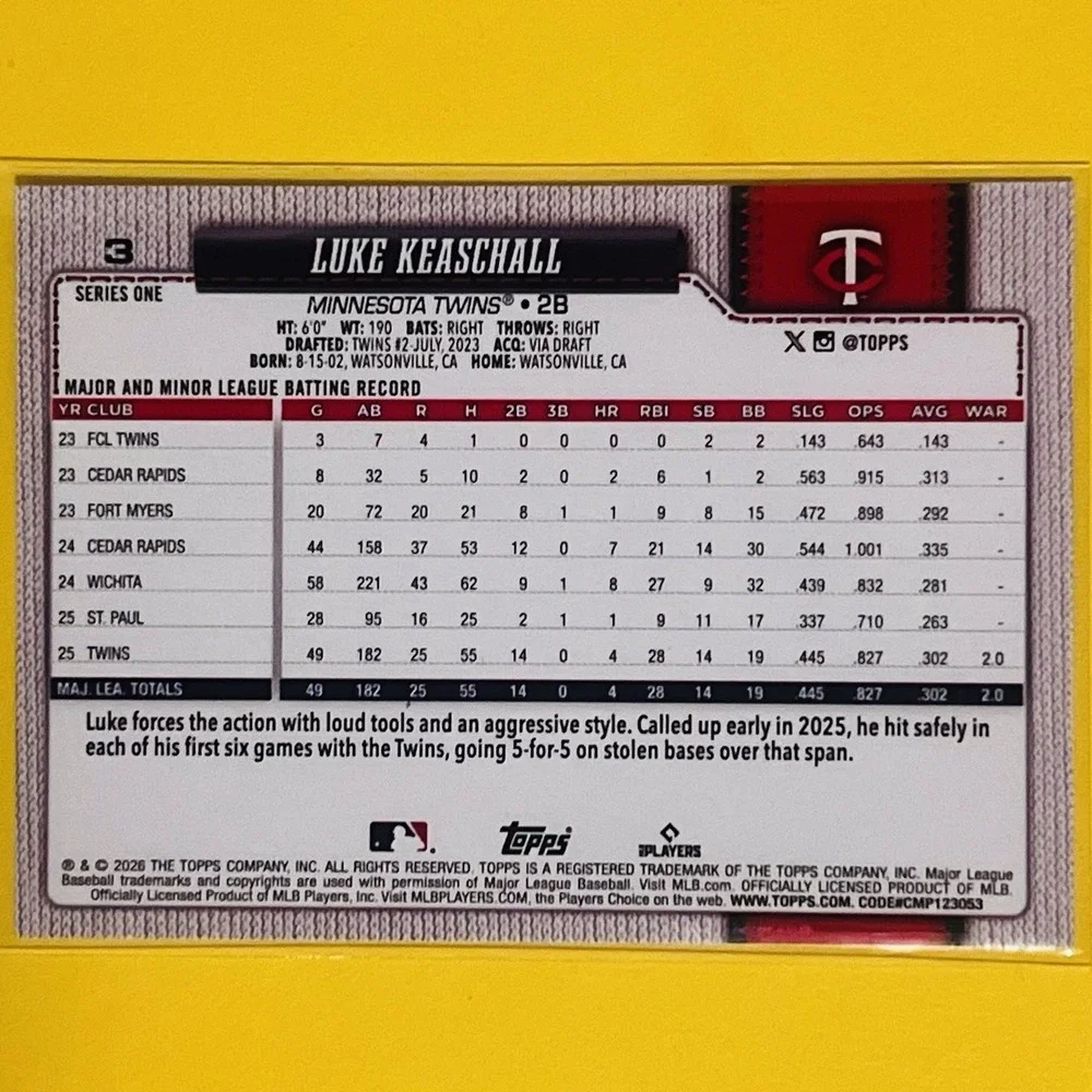 N/A 2026 topps